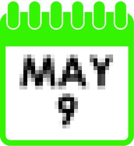 May 9 calendar icon