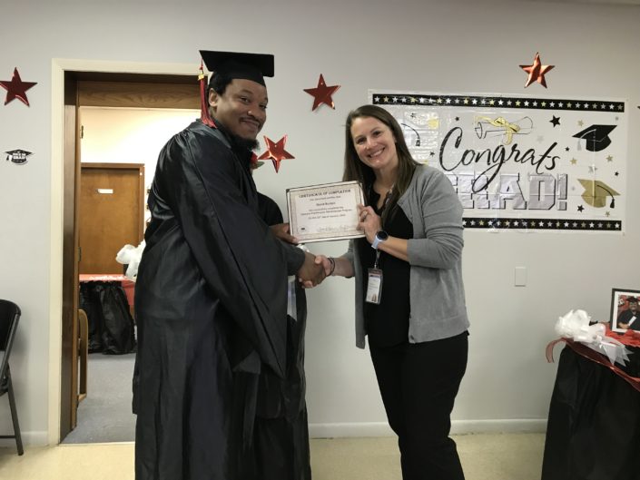 Psychosocial Rehabilitation graduate David and program director Amy