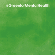 sample zoom awareness background - green for mental health