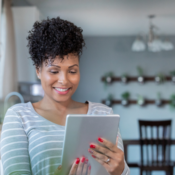 Woman on Tablet