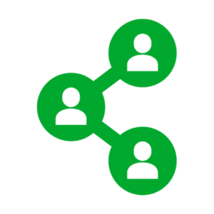 green icon linking people