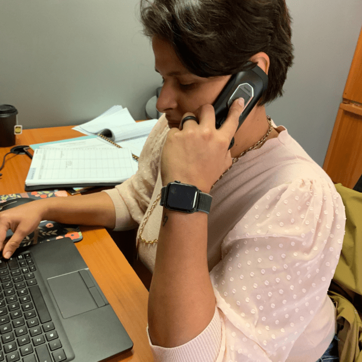 Adult Case Management - woman on phone