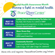 Mental Health Month activities listing
