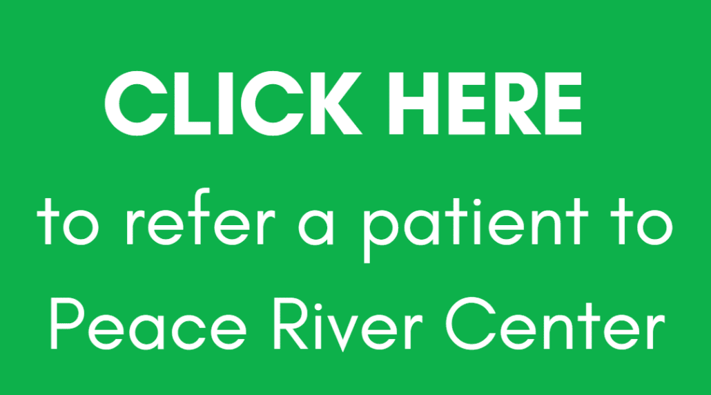 Click Here to refer a patient to Peace River Center - green button