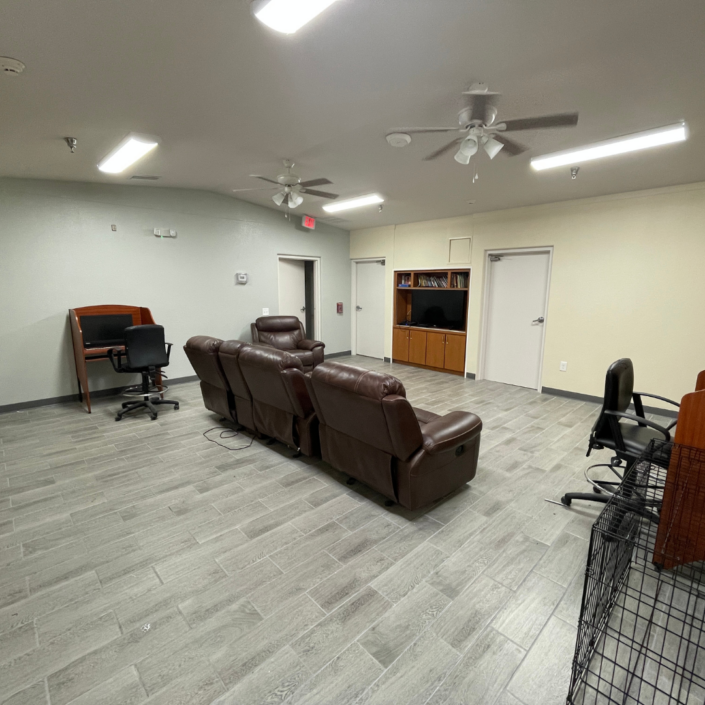 Lakeland domestic violence shelter living room - renovated