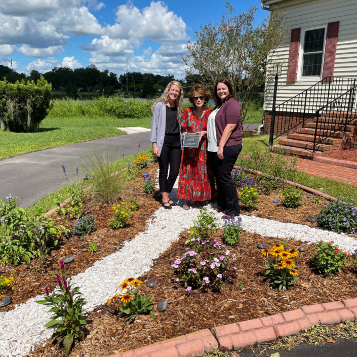 Nan Garden Dedication - Tiffani Fritzsche, Nan Langston, Candace Barnes